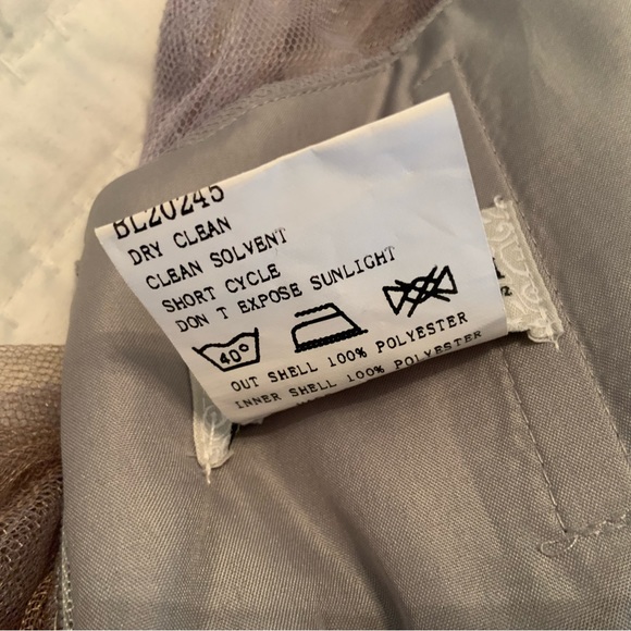 Christina Wu Celebration Bridesmaid Dress A-Line Tulle V-Neck Java Color Size 10 - Picture 10 of 10